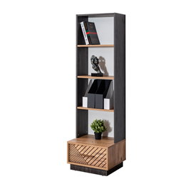 Hanah Home Antik Estantería Antracita y Marrón